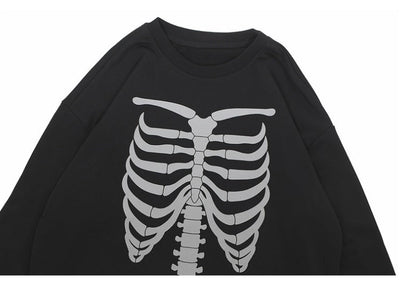 "Skeleton" Long Sleeve Tee