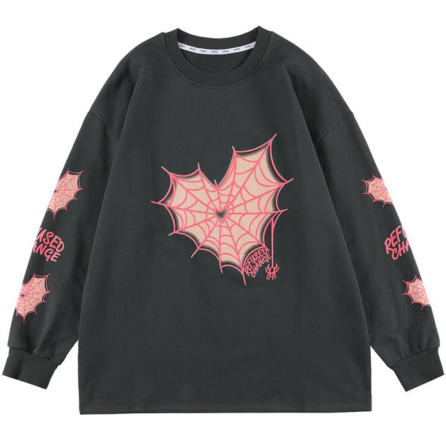 "Webbed-Heart" Long Sleeve Tee