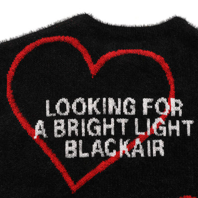 "Pin-Heart" Wool Sweater