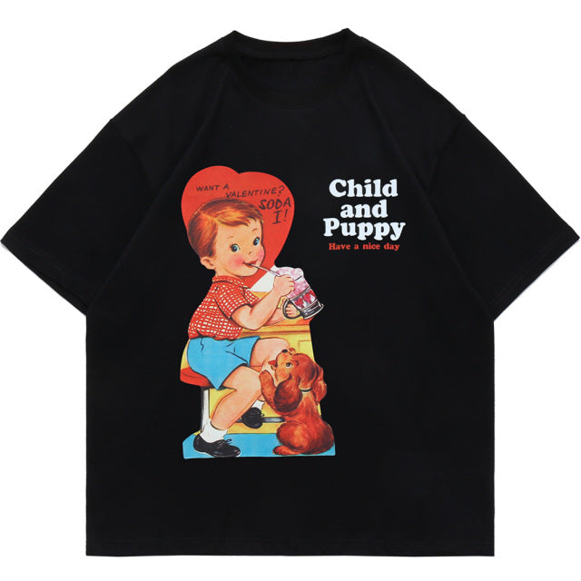 "Child & Puppy" Tee