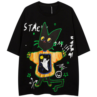 "Stack-Cat" Tee