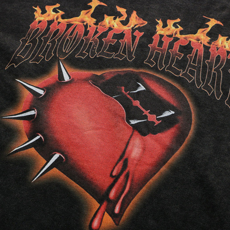 "Broken-Heart" Long Sleeve Tee