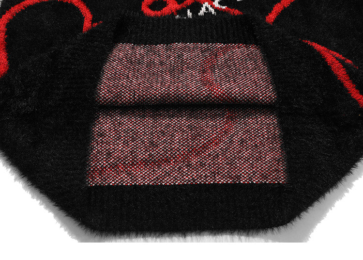 "Pin-Heart" Wool Sweater