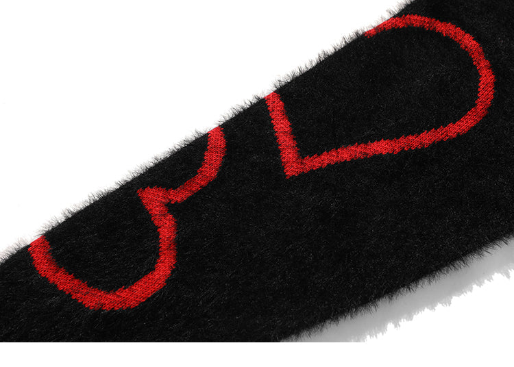 "Pin-Heart" Wool Sweater
