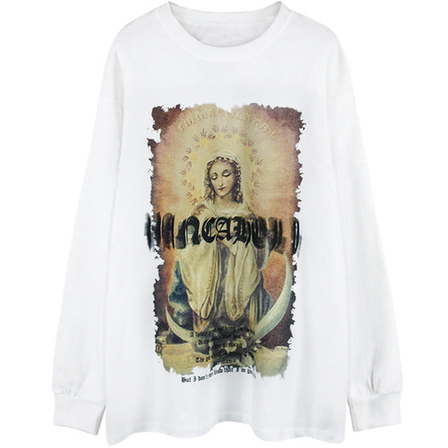 "Virgin-Mary" Long Sleeve Tee