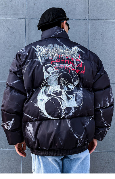 "Sad-Bear" Puffer Jacket