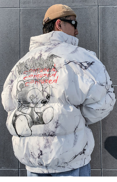 "Sad-Bear" Puffer Jacket